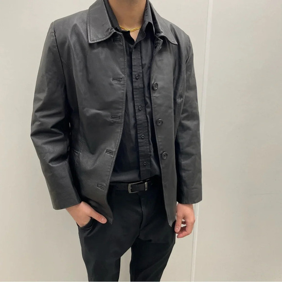 🧥Women’s Black Croft and Barrow Leather Jacket -  Size Large 🖤 - Picture 2 of 13